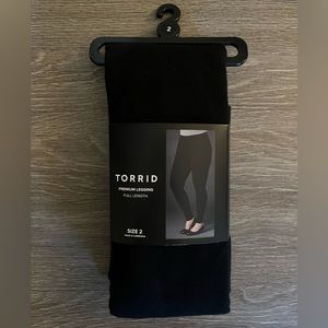 NEW Women’s Torrid Premium Leggings Black Size 2